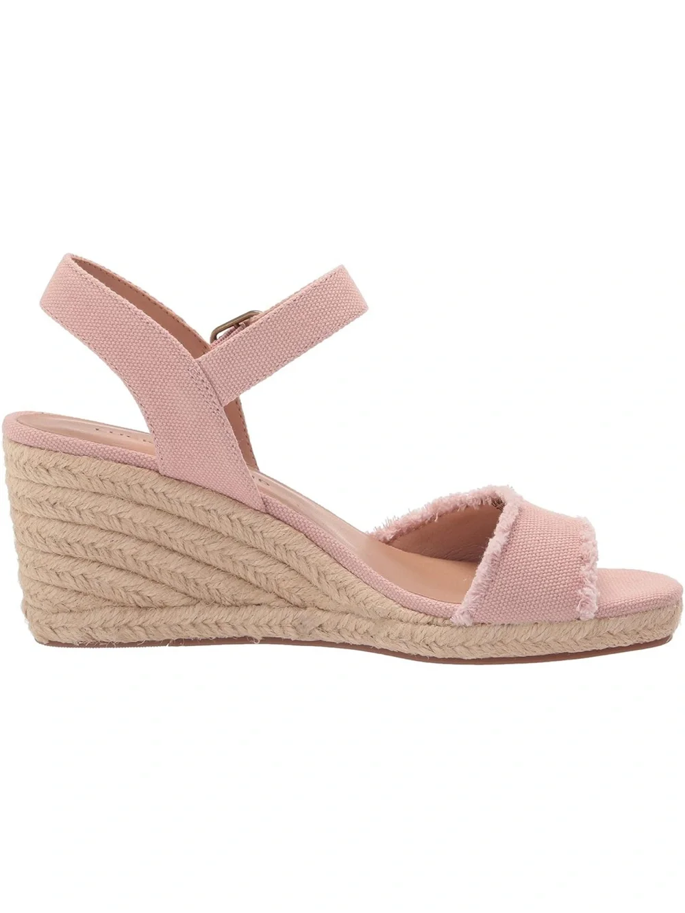 NEW IN BOX Lucky Brand Moiley Espadrille Wedge Sandals Size 7 Blush Pink